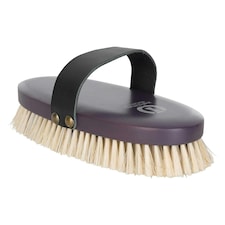 Imperial Riding Leather Strap Horse Brush - Bordeaux - One Size