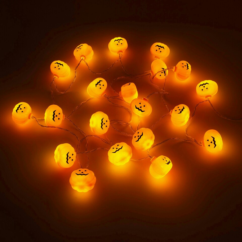 image 1 of 10 LED Pumpkin String Lights