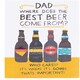 image 1 of Dad Birthday Card with Beer Joke