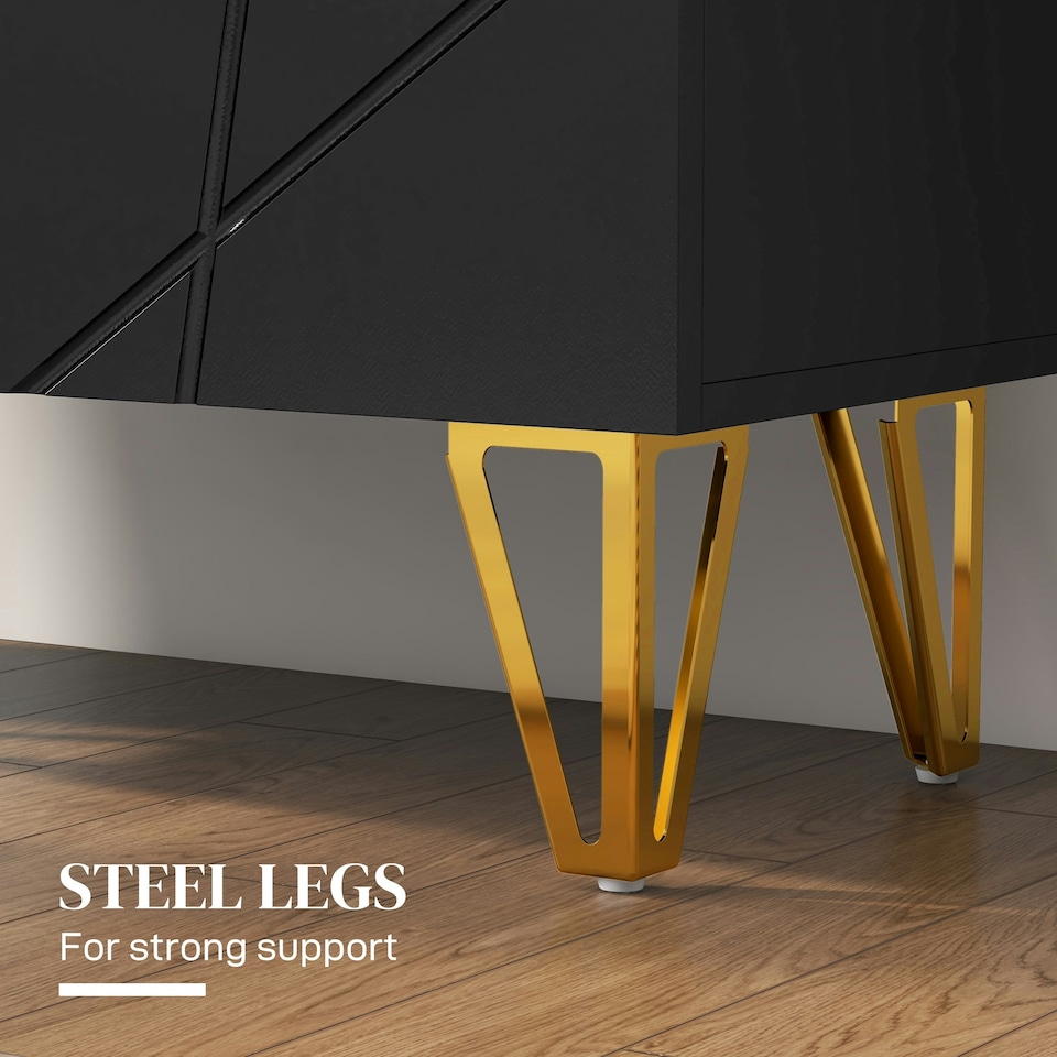 image 1 of HOMCOM Shoe Storage Cabinet with Soft-Close Hinges and Adjust Shelves, Black