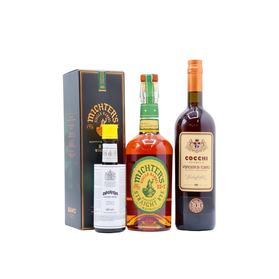 Michter's - Angostura Bitters, Cocchi Vermouth & Rye Whiskey Manhattan Bundle
