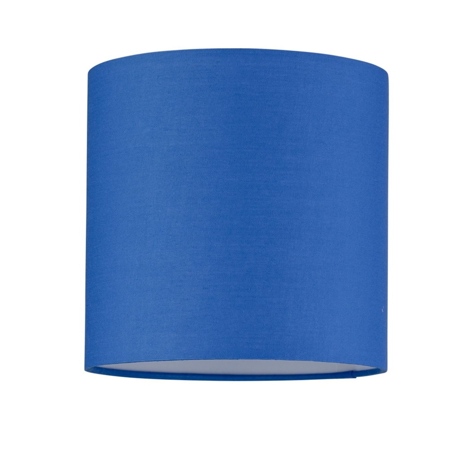 image 1 of Royal Blue Textured Cotton 17cm Table Lamp Shade | Blue | Small | 1