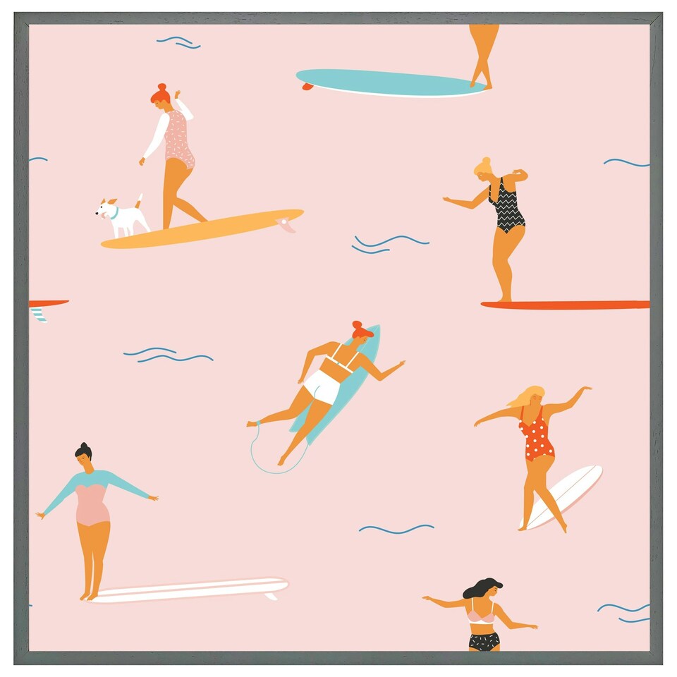 image 1 of Surfers (Picture Frame) Black | XS