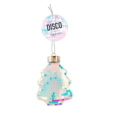 Iridescent Disco Ball Christmas Tree Hanging Decoration 11.5cm