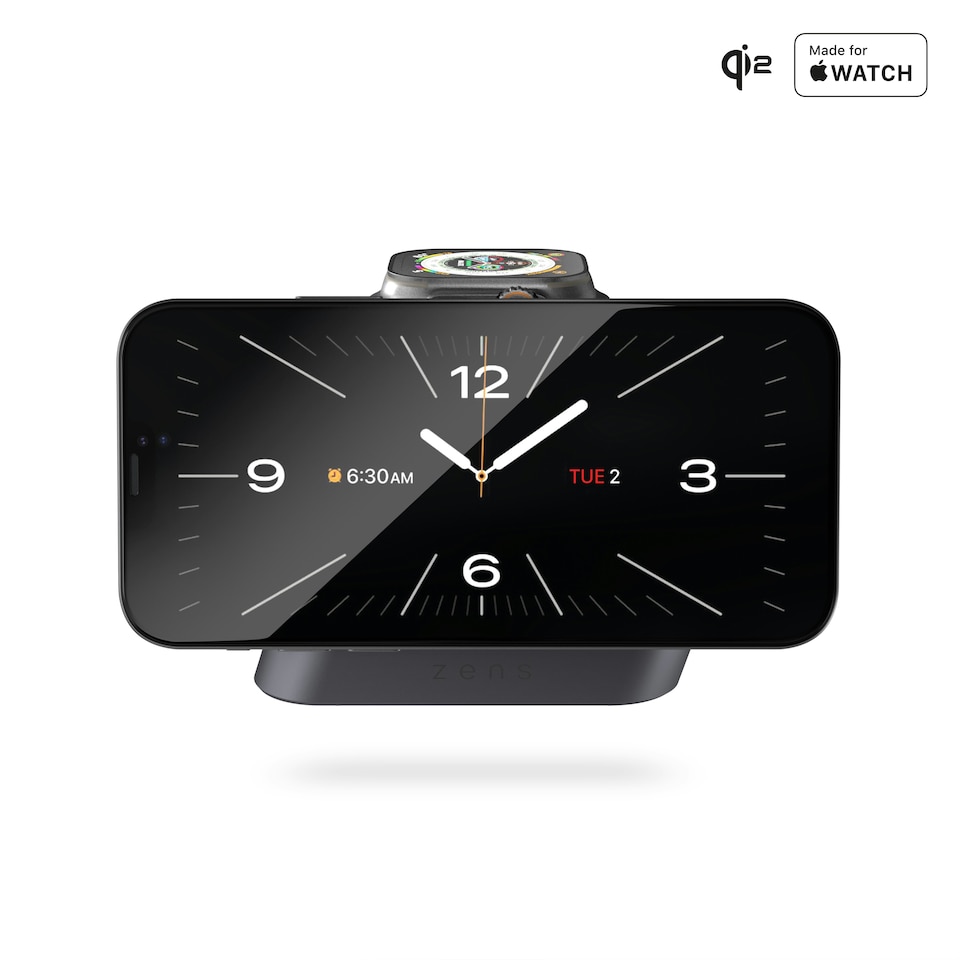 image 1 of Zens Nightstand Magnetic Wireless Charger Pro 2 (incl. Wall Charger) - black