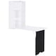 image 1 of HOMCOM Multi-Functional Folding Wall-Mounted Table withChalkboard Shelf