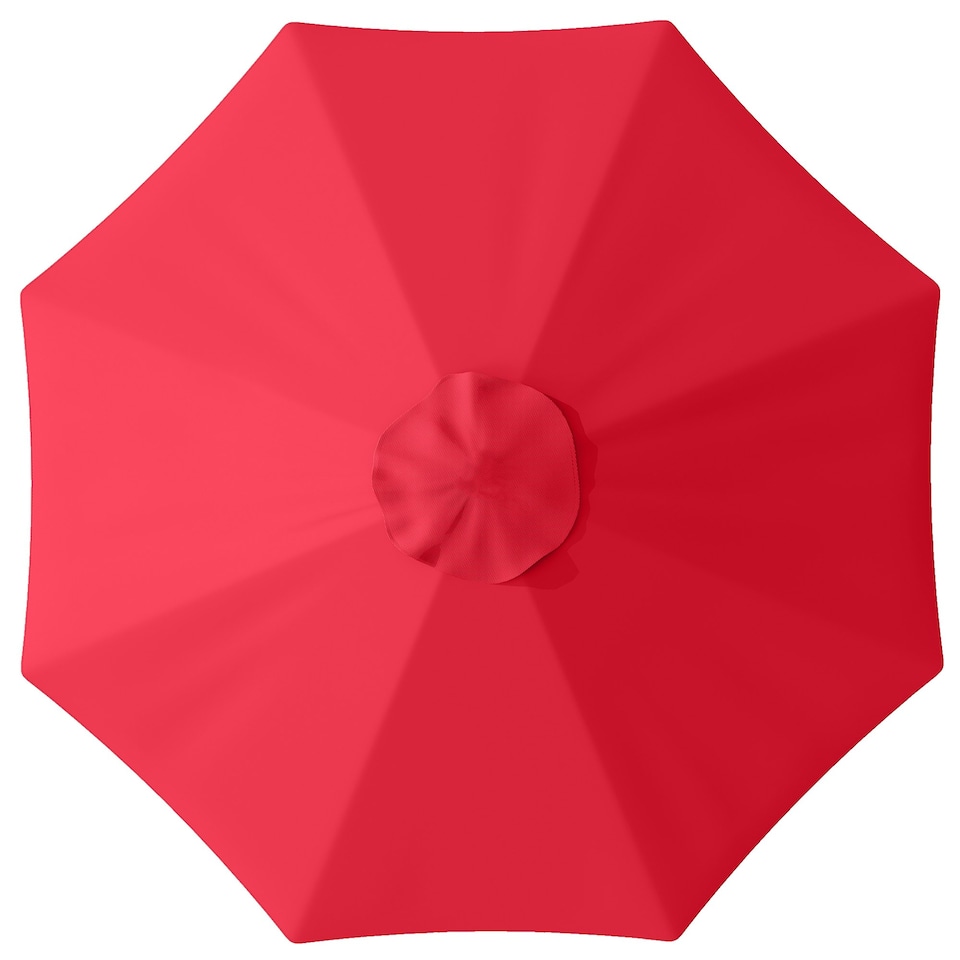 image 1 of Outsunny UPF 50+ Replacement Parasol Canopy Parasol Cover Replacement, Red