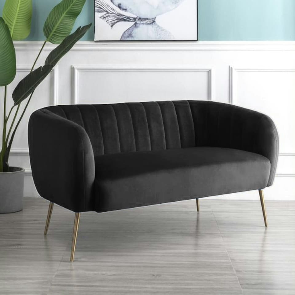 image 1 of Matilda 2 Seat Sofa Black