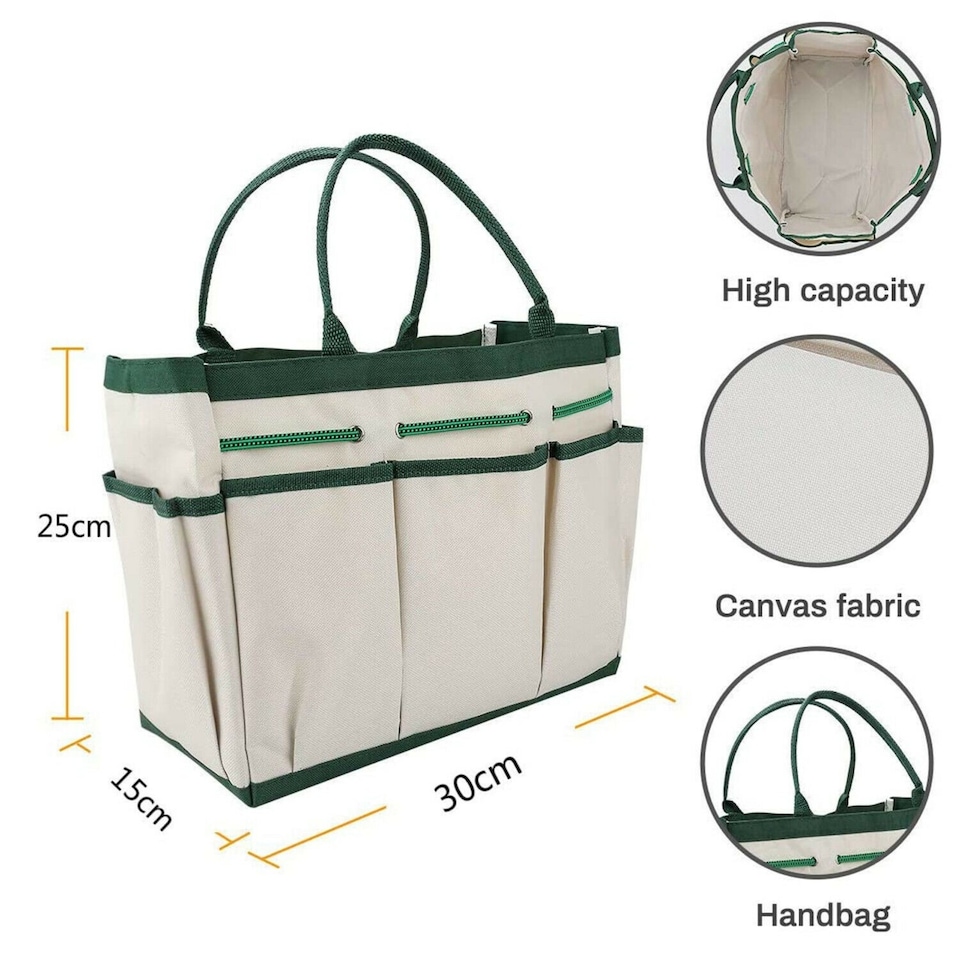 image 1 of 11 Piece Heavy Duty Garden Tool Set & Kit with Storage Bag