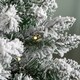 image 4 of 2ft (60cm) Pre Lit Battery LED Snow Flocked Miniature Christmas Tree with Timer