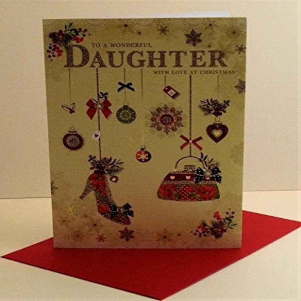 image 1 of Wishing Well Shoes & Handbag Daughter Christmas Card