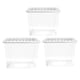 image 3 of 3 x 80L Strong Clear Multipurpose Transparent Storage Container Complete With Lid Ideal For Home & Office Use | Clear