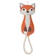 image 1 of Benji & Flo Reynard The Fox Suede Dog Toy - Orange/White - One Size