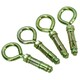 image 2 of 10mm Closed Hook Eye Bolts Rawl Shield Wall Anchor Expansion Brick Stone 16pc