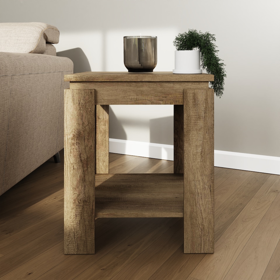 image 1 of Canyon Oak Lamp Table