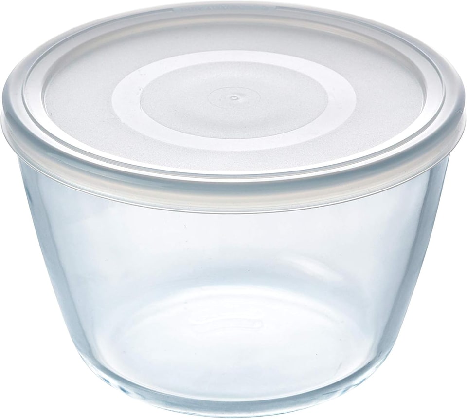 image 1 of Pyrex Round Shape with lid, 1,6 Liter, Transparent, 155P001 Transparent 1,6 Liter