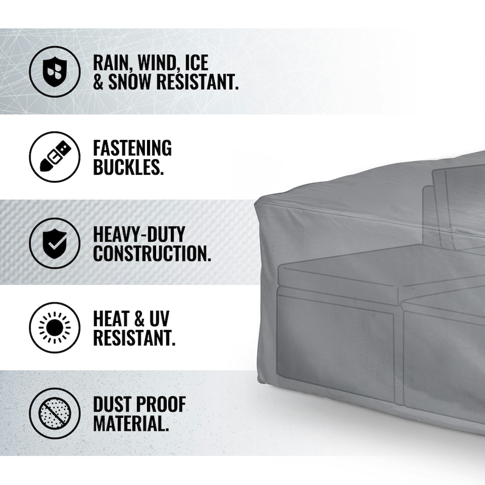 image 1 of VonHaus Waterproof Garden Furniture Set Cover (H85 x W250cm)