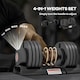 image 3 of SPORTNOW 4-in-1 Adjustable Dumbbells, Weights Set, 7kg, 13kg, 18kg, 24kg
