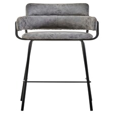 Tamzin Grey Faux Leather Bar Chair Grey