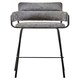 image 1 of Tamzin Grey Faux Leather Bar Chair Grey