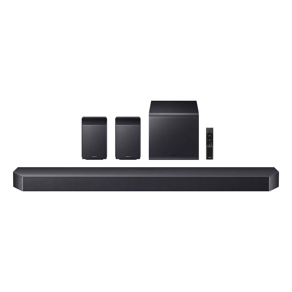 image 1 of Samsung HW-Q990H 11.1.4ch Dolby Atmos Soundbar with Wireless Subwoofer & Rear Speakers (Titan Black)
