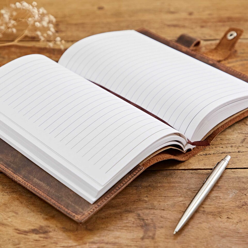 image 1 of Buffalo Leather Refillable Journal - Lined Paper
