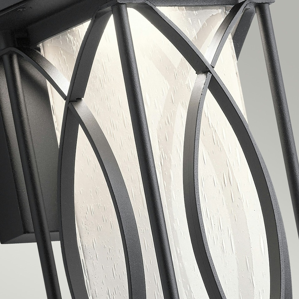 image 1 of Kichler Ashbern Outdoor 1 Light Wall Lantern Textured Black IP44
