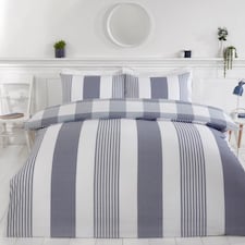 Chambray Stripe Duvet Cover Set - King