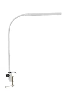 ValueLights Daylight Dimmable Matte White Table Lamp and Integrated Bulb | White