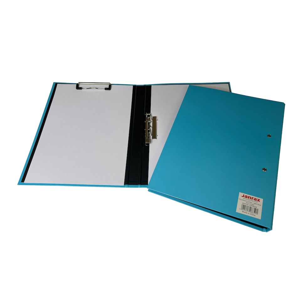 image 1 of Light Blue A4 Clipboard Document Clamp File Folder