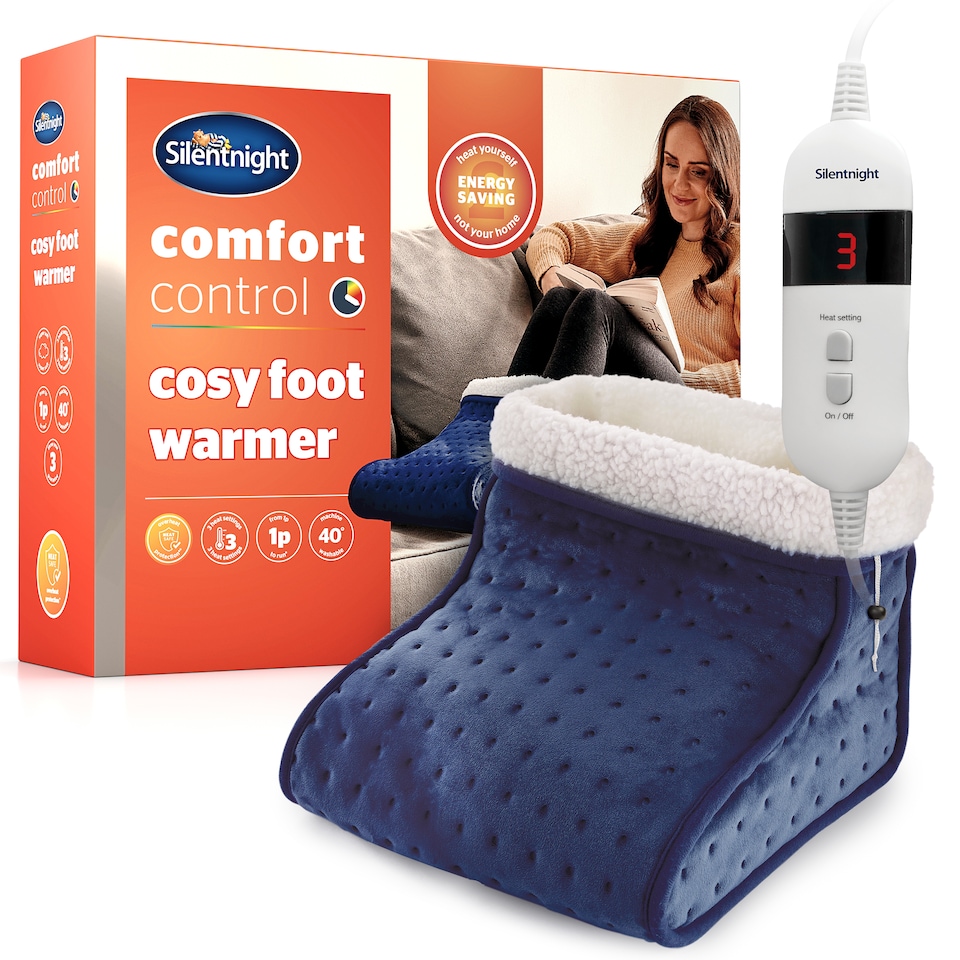 image 1 of Silentnight Comfort Control Foot Warmer- Navy