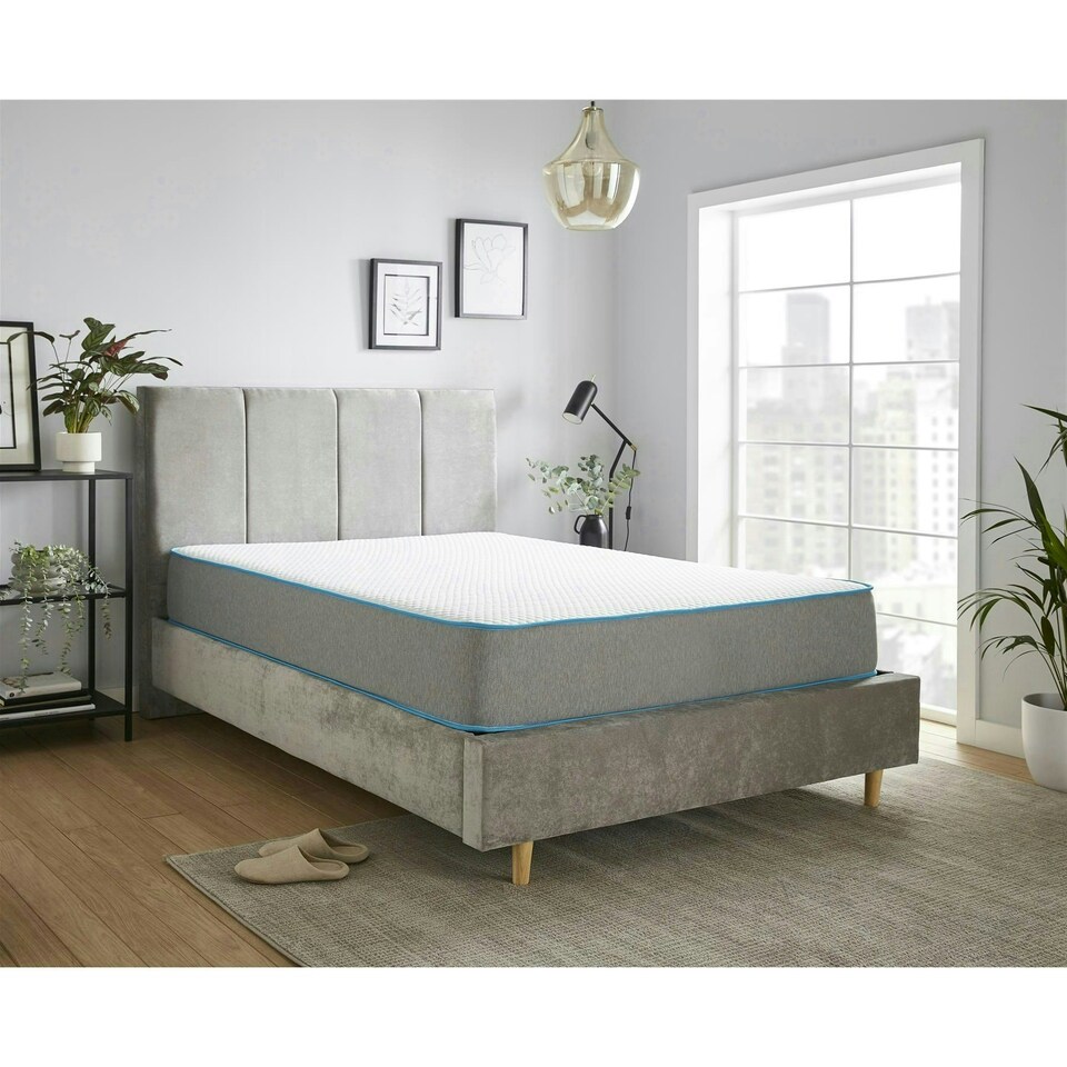 image 1 of Premium Comfort Bubble Hybrid Mattress - 23cm Deep, Soft/Medium Firmness Grey | Double