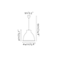image 2 of Charlotte 1 Light Dome Ceiling Pendant White, E27