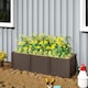 image 8 of Outsunny Plastic Planter Box Kit, Modular Raised Bed for Flowers, Herbs 