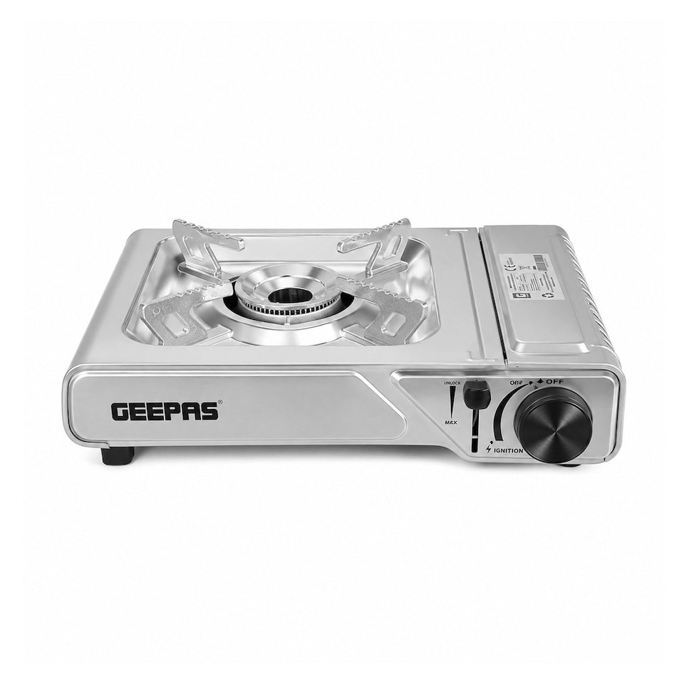 image 1 of Geepas Single Burner Portable Gas Stove With Carry Case