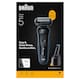 image 2 of Braun Series 5 Electric Shaver, Up to 50 min, SmartCare Center, 52-B7000CC, Blue