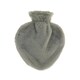 image 2 of Aroma Home Heart Shaped Water Bottle Grey Faux Fur