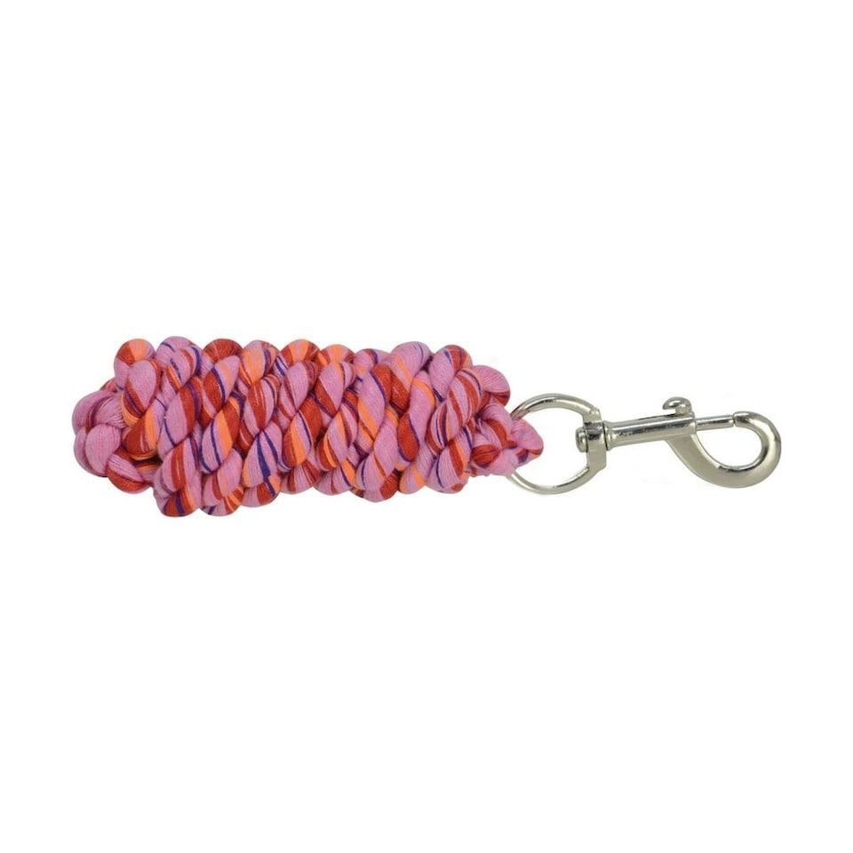 Hy Three Toned Lead Rope - Light Pink/Red/Orange - 2m