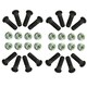 image 1 of Pack of 16 M12 x 1.5 Wheel Studs And Nuts For 100mm PCD Trailer Hubs