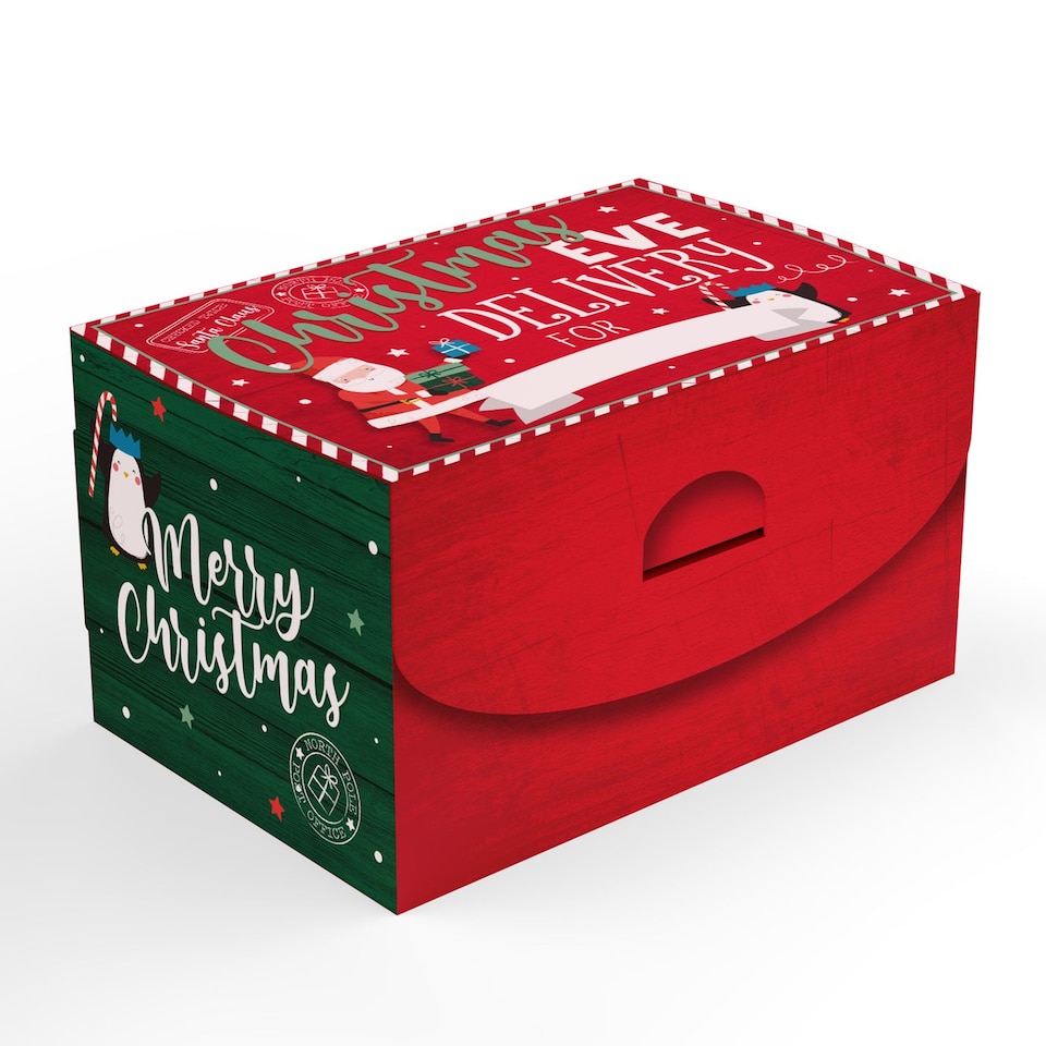 image 1 of Christmas Eve Delivery Flat Folding Box