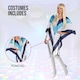 image 2 of Ladies Disco Poncho ABBA 1970s Singer Womens Decades Fancy Dress Costume Cape