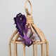 image 3 of Decorative Purple Fantasy Bird With Clip - 15cm