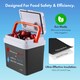 image 2 of Vonshef 24L Electric Cool Box, Insulated Cooler with Hot Cold Function | Black | White & Orange