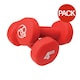 image 1 of Fitness Mad Dumbell Set (Pack Of 2) - Red - 4kg