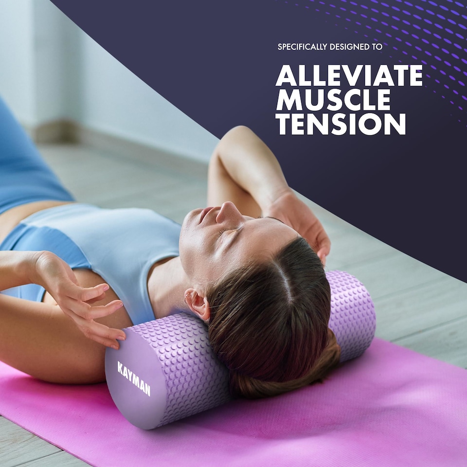 image 1 of Kayman Foam Roller 44 Centimetre for Back Legs and Post Workout Recovery