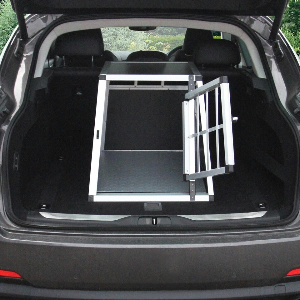 image 1 of Car Dog Pet Crate - Large Single Door Black