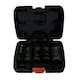 image 2 of 1/2in Drive Wheel Hub Lug Nut Cap Flip Impact Sockets Remover Removal 5pc
