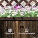image 7 of Outsunny Flower Stand Plant Shelf Outdoor Pine  Trough Planter, Carbonised