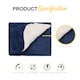image 7 of Monhouse Heated Throw - Electric Blanket - Digital Controller - 9H Timer, 9 Heat Settings, Auto Shutoff - Single 130X160Cm | Blue | Navy Shearling | 1