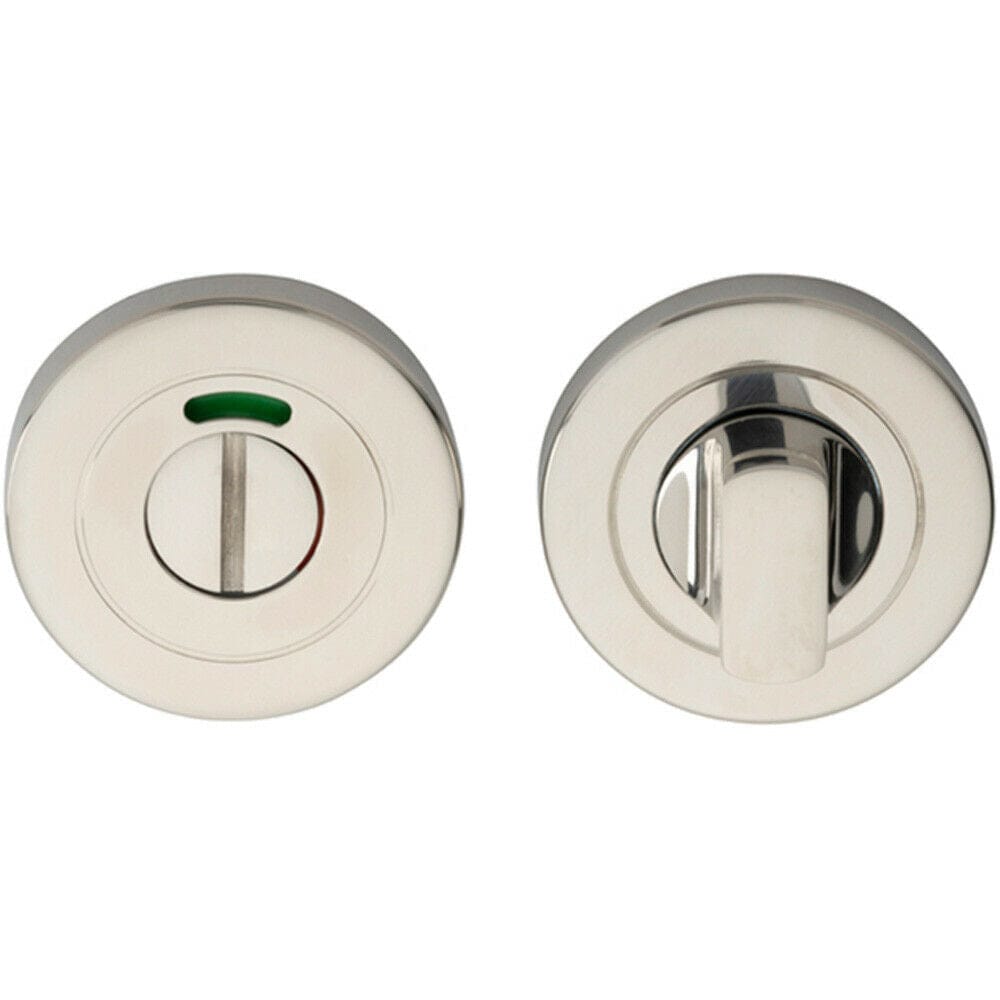 Loops Thumbturn Lock & Release Handle With Indicator Concealed Fix Bright Steel in Metallics